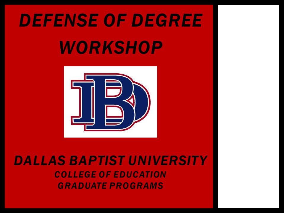 Dallas Baptist University College of Education Graduate Programs