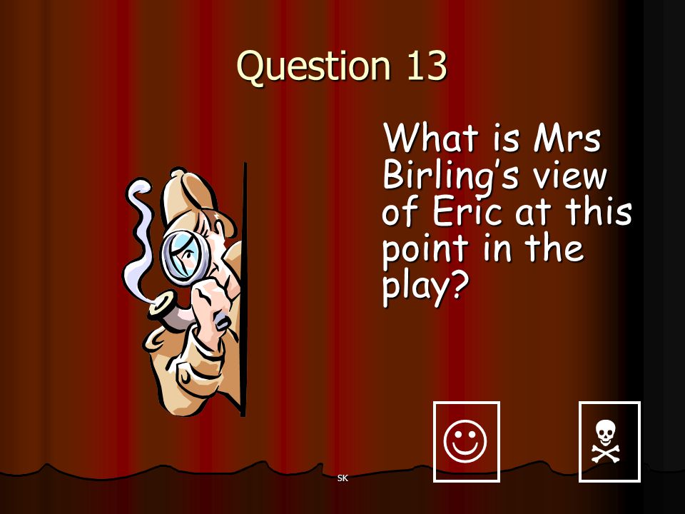Question 13 What is Mrs Birling’s view of Eric at this point in the play   SK