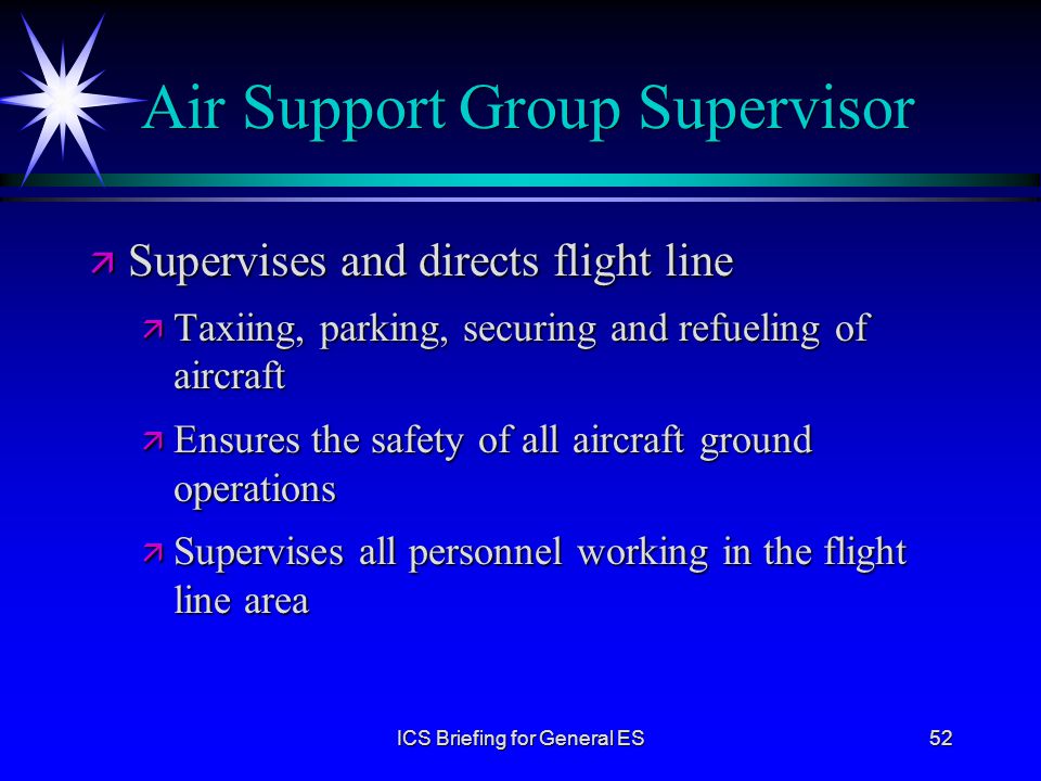 Air Support Group Supervisor