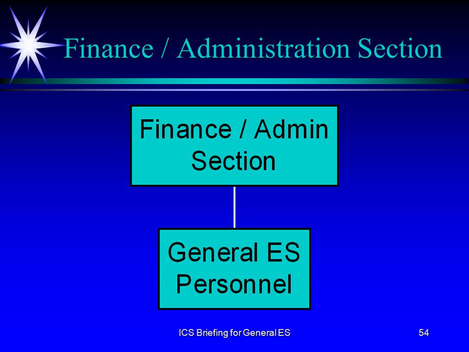 Finance / Administration Section