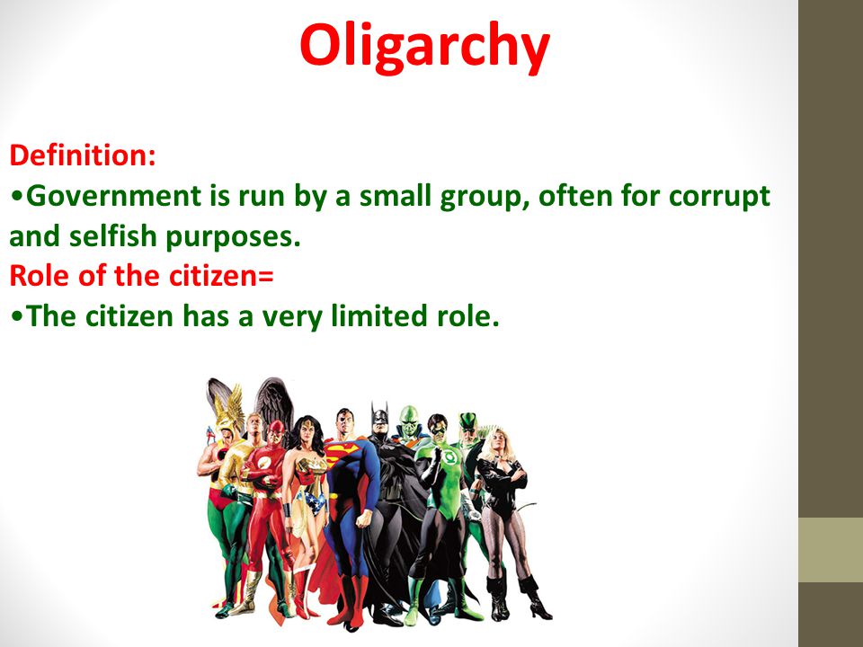Oligarchy Definition:
