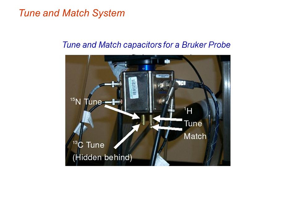 Tune and Match capacitors for a Bruker Probe