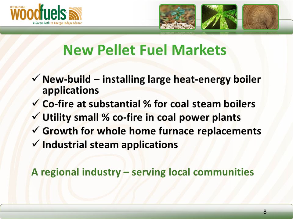 New Pellet Fuel Markets