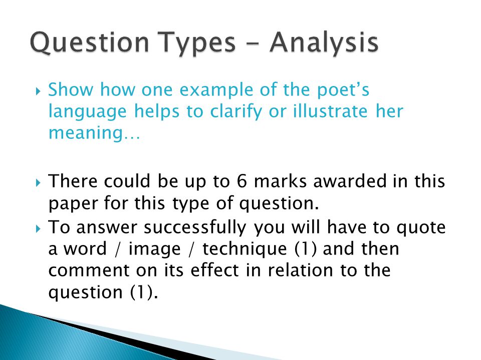 Question Types - Analysis