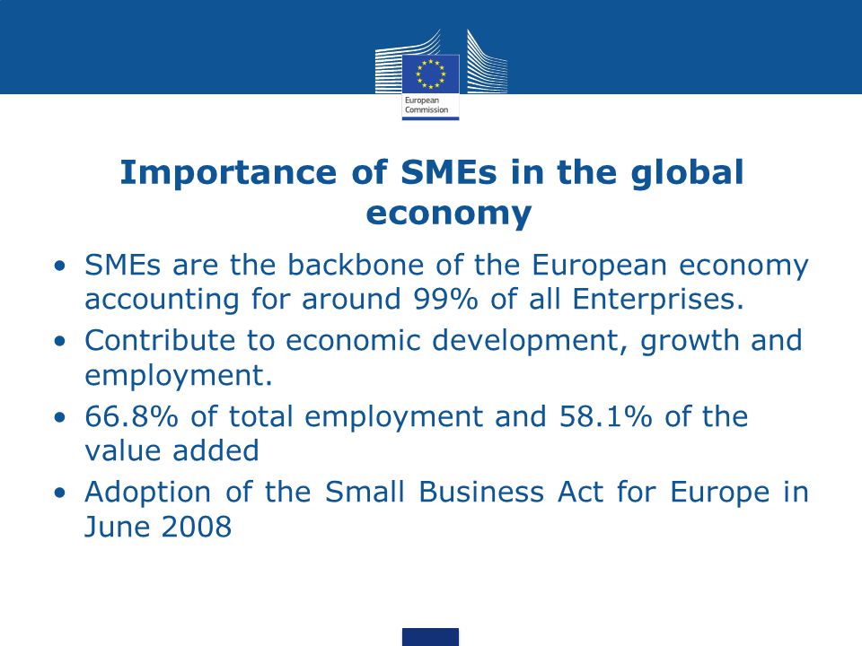 Importance of SMEs in the global economy