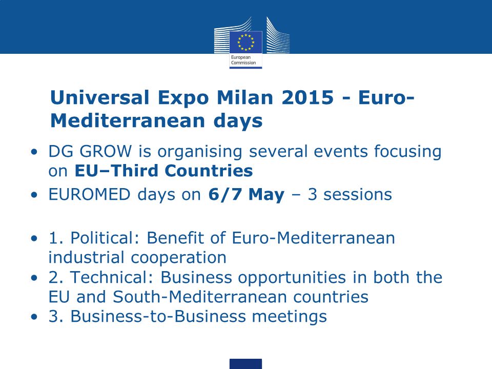 Universal Expo Milan Euro-Mediterranean days