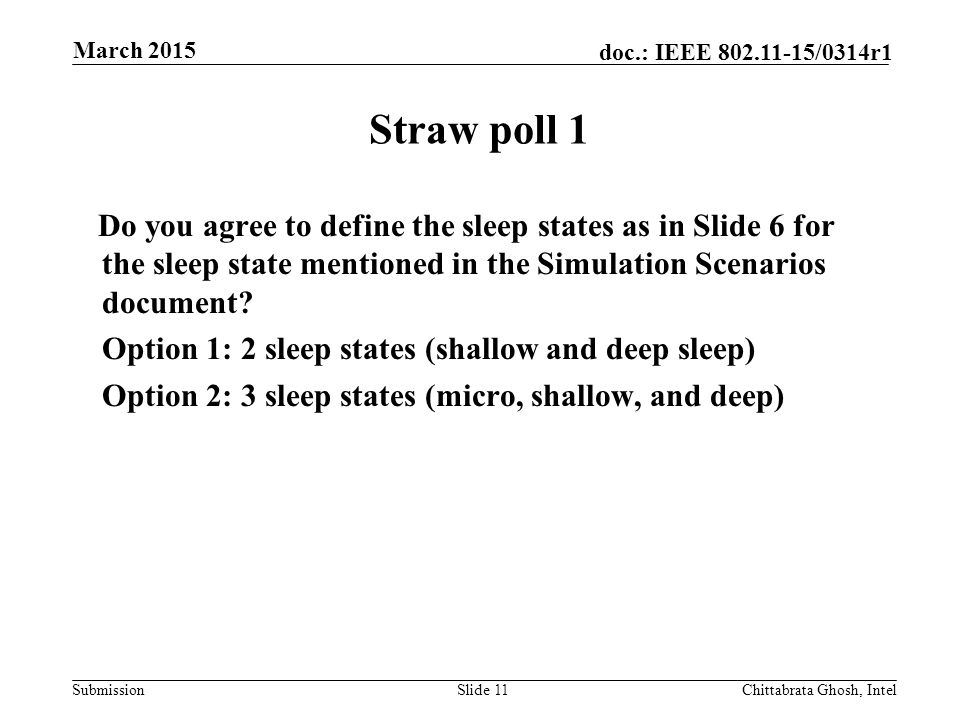 March 2015 Straw poll 1.