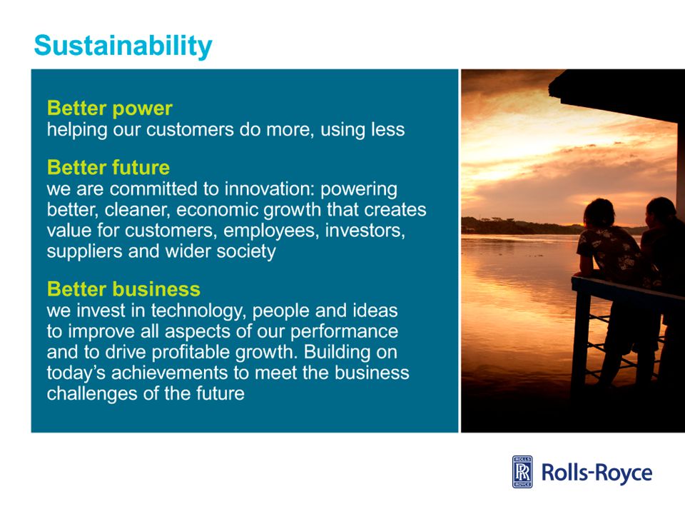 As part of the Group’s vision to create ‘better power for a changing world’ we want to create a business that is sustainable.