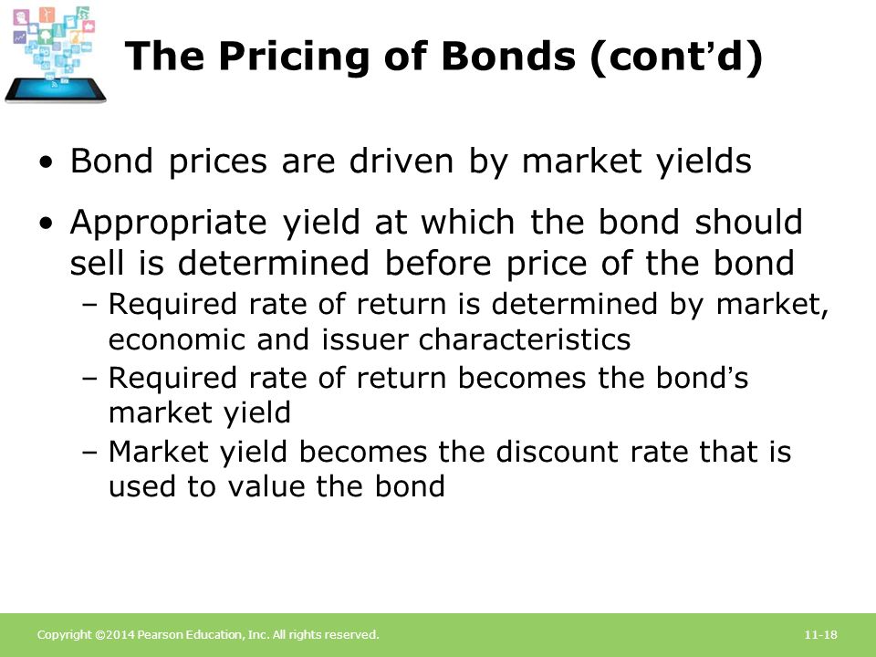 The Pricing of Bonds (cont’d)