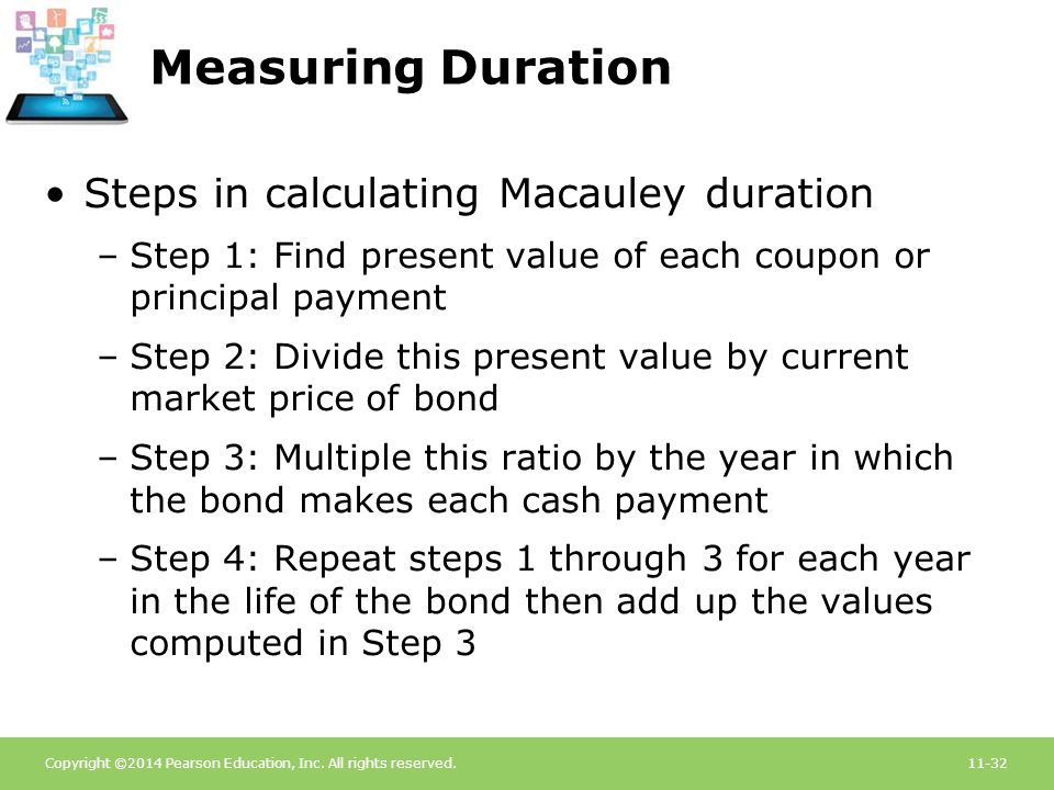 Measuring Duration Steps in calculating Macauley duration