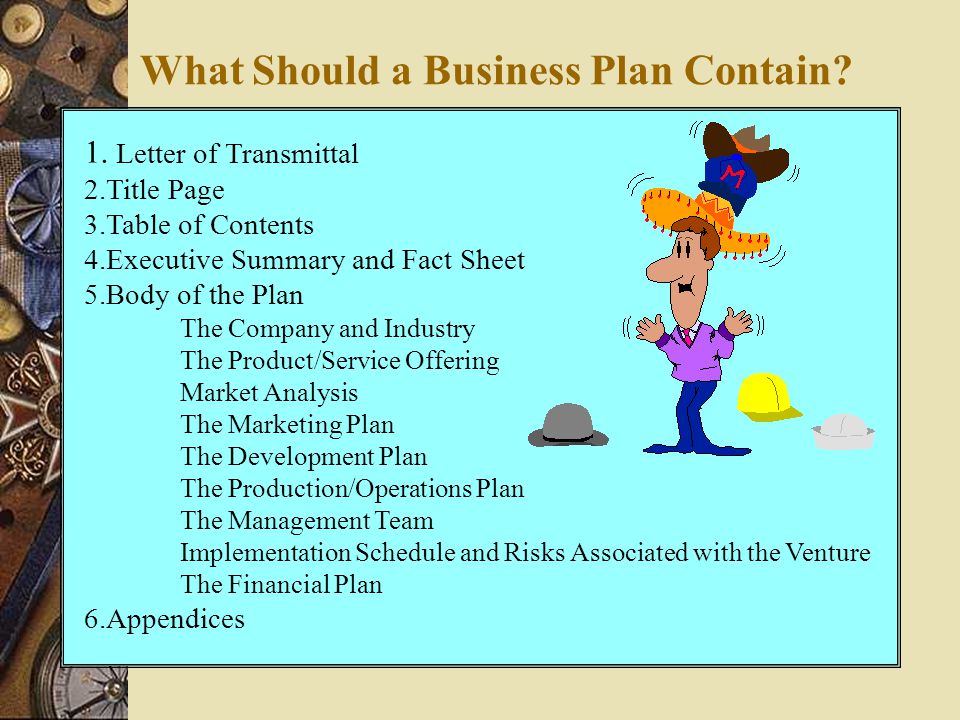What Should a Business Plan Contain