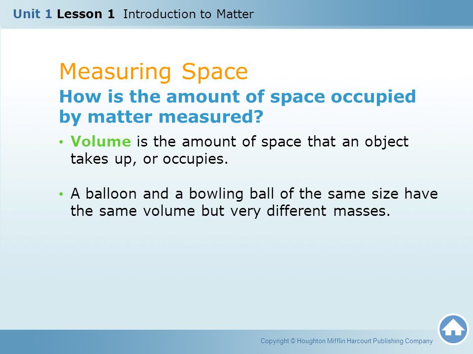 Unit 1 Lesson 1 Introduction to Matter