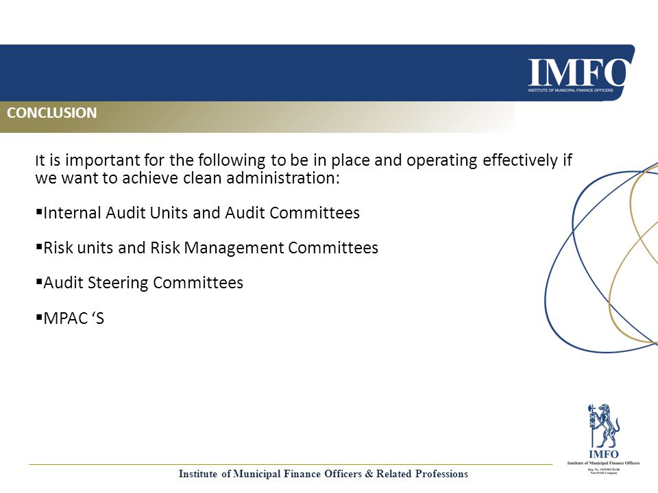 Institute of Municipal Finance Officers & Related Professions