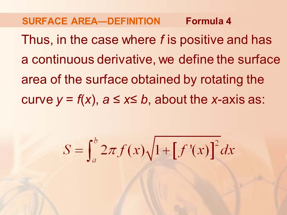 SURFACE AREA—DEFINITION