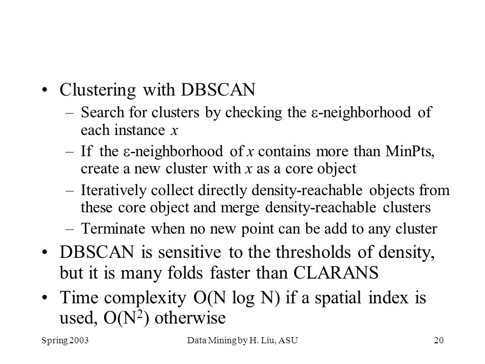 Clustering with DBSCAN