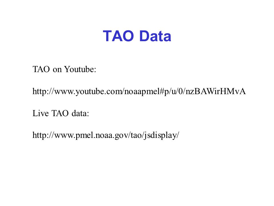 TAO Data TAO on Youtube: