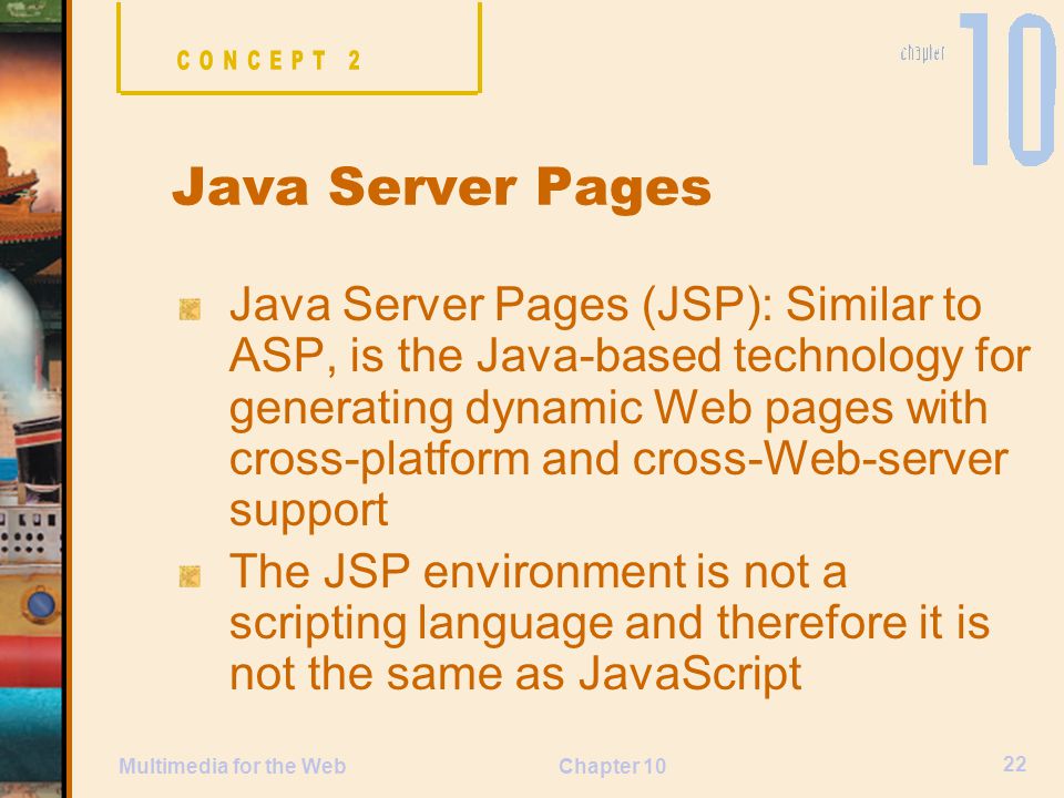 CONCEPT 2 Java Server Pages.
