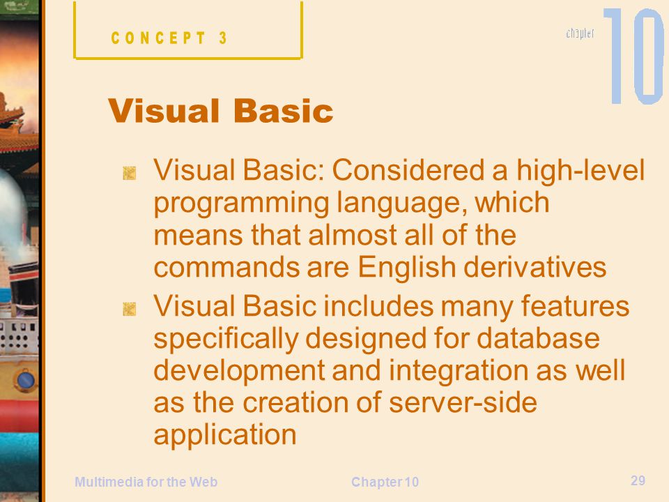 CONCEPT 3 Visual Basic.