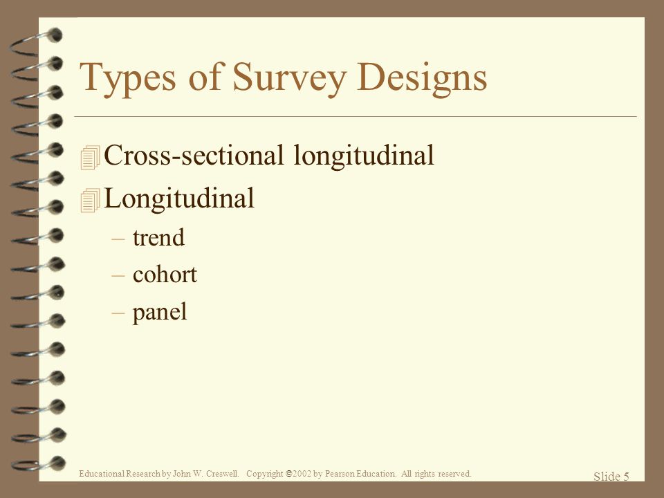 Types of Survey Designs
