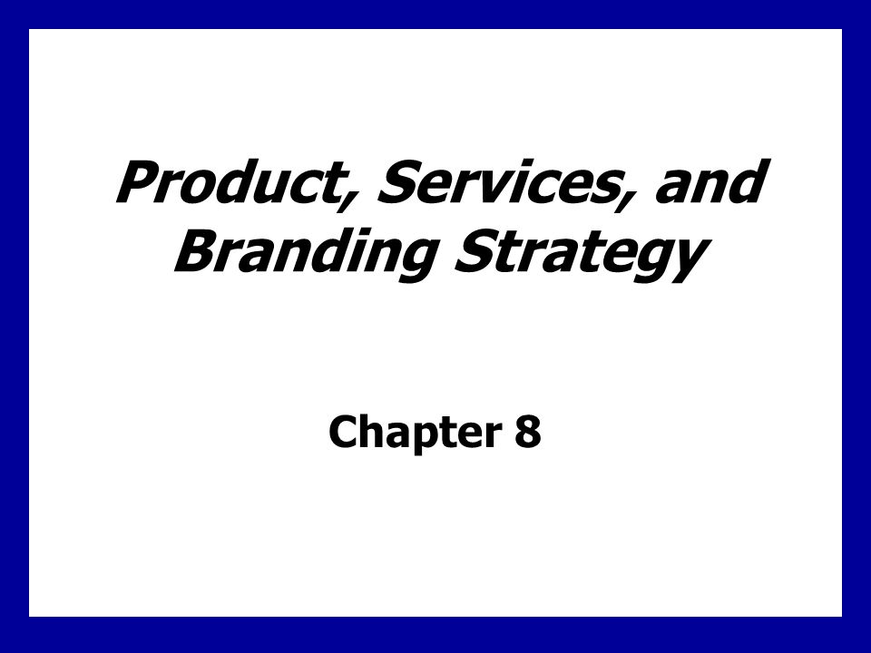 Learning Goals Understand products and the major classifications of products and services.