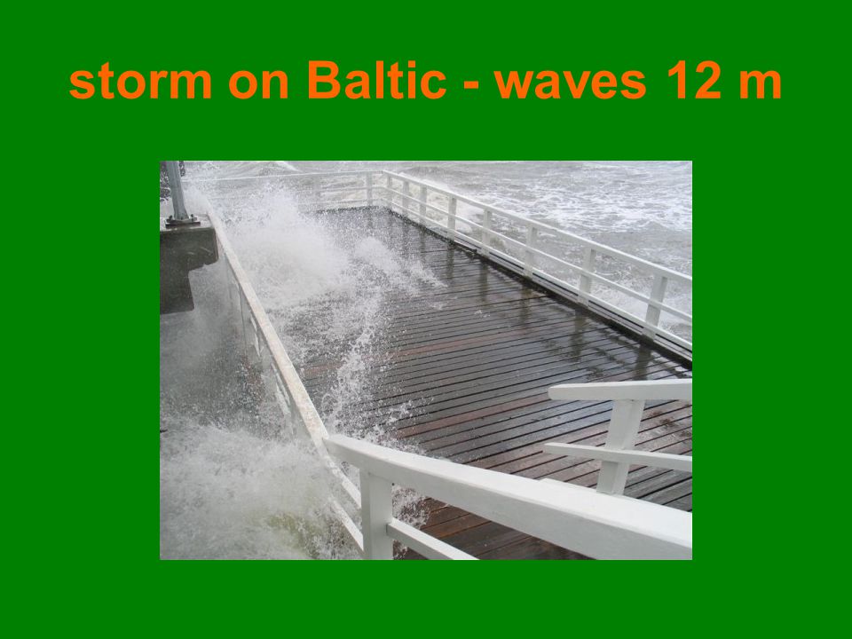 storm on Baltic - waves 12 m