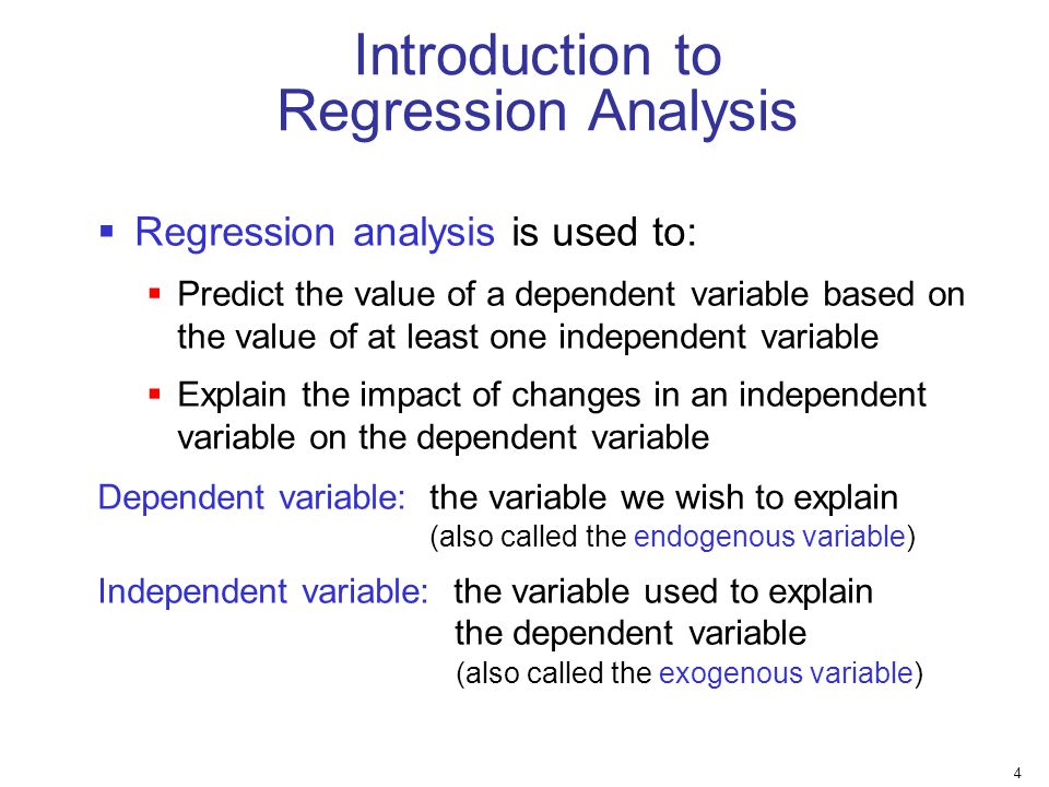Introduction to Regression Analysis