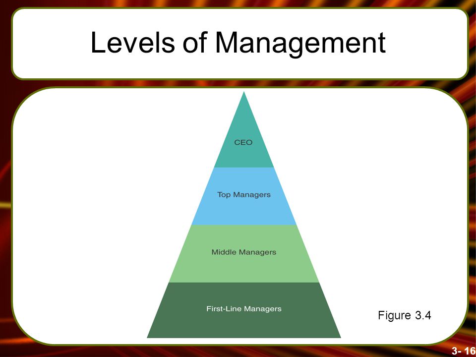 Levels of Management Figure 3.4