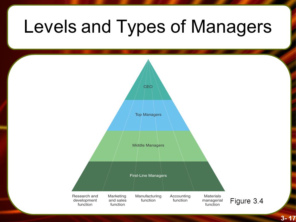 Levels and Types of Managers
