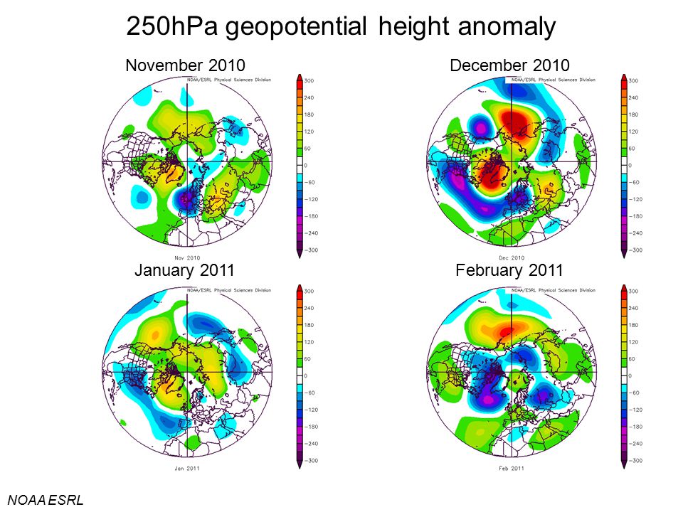250hPa geopotential height anomaly