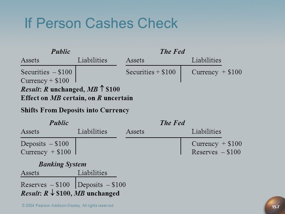 If Person Cashes Check Public The Fed