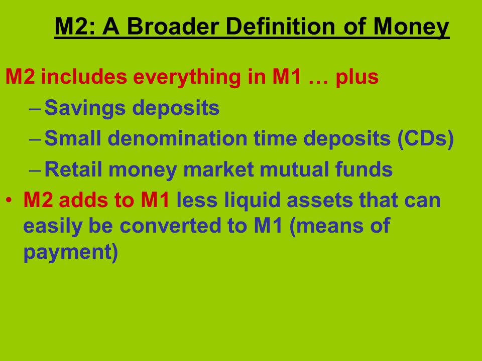M2: A Broader Definition of Money