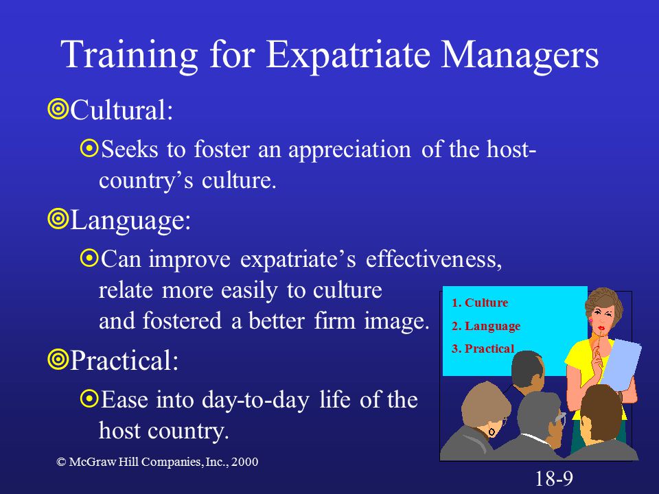 Training for Expatriate Managers