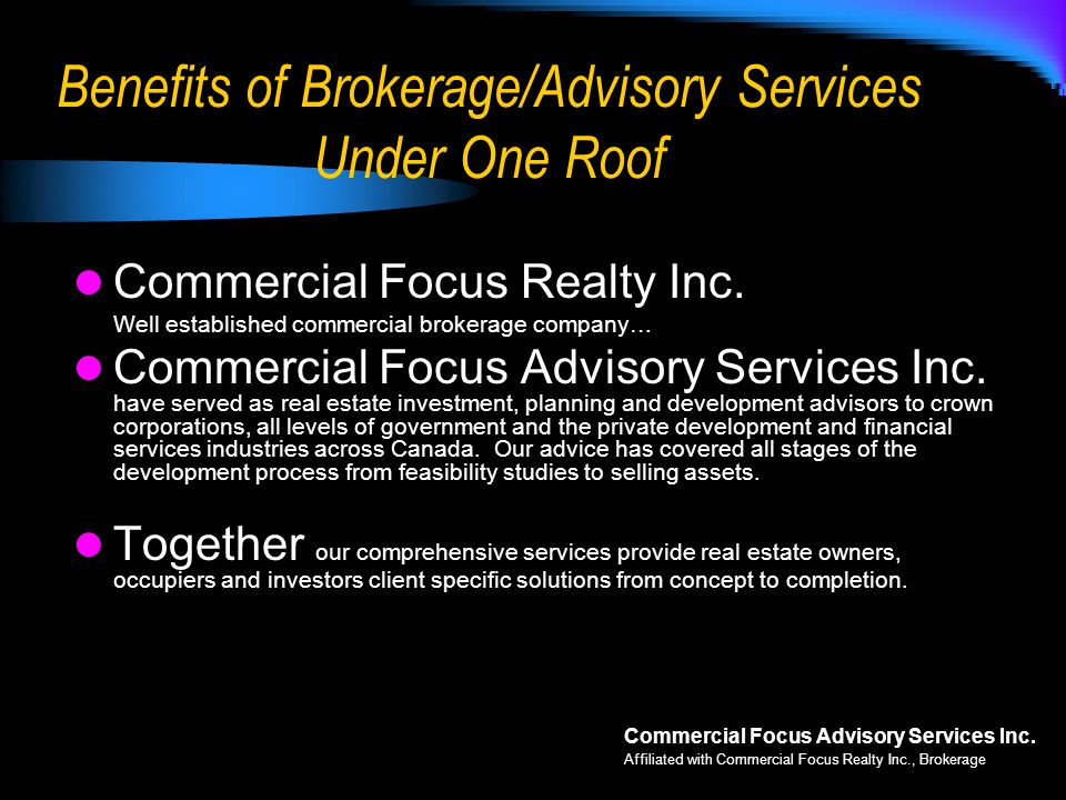 Benefits of Brokerage/Advisory Services Under One Roof