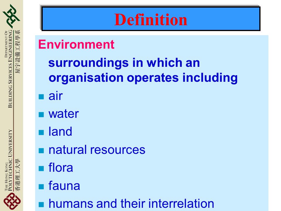 Definition Environment