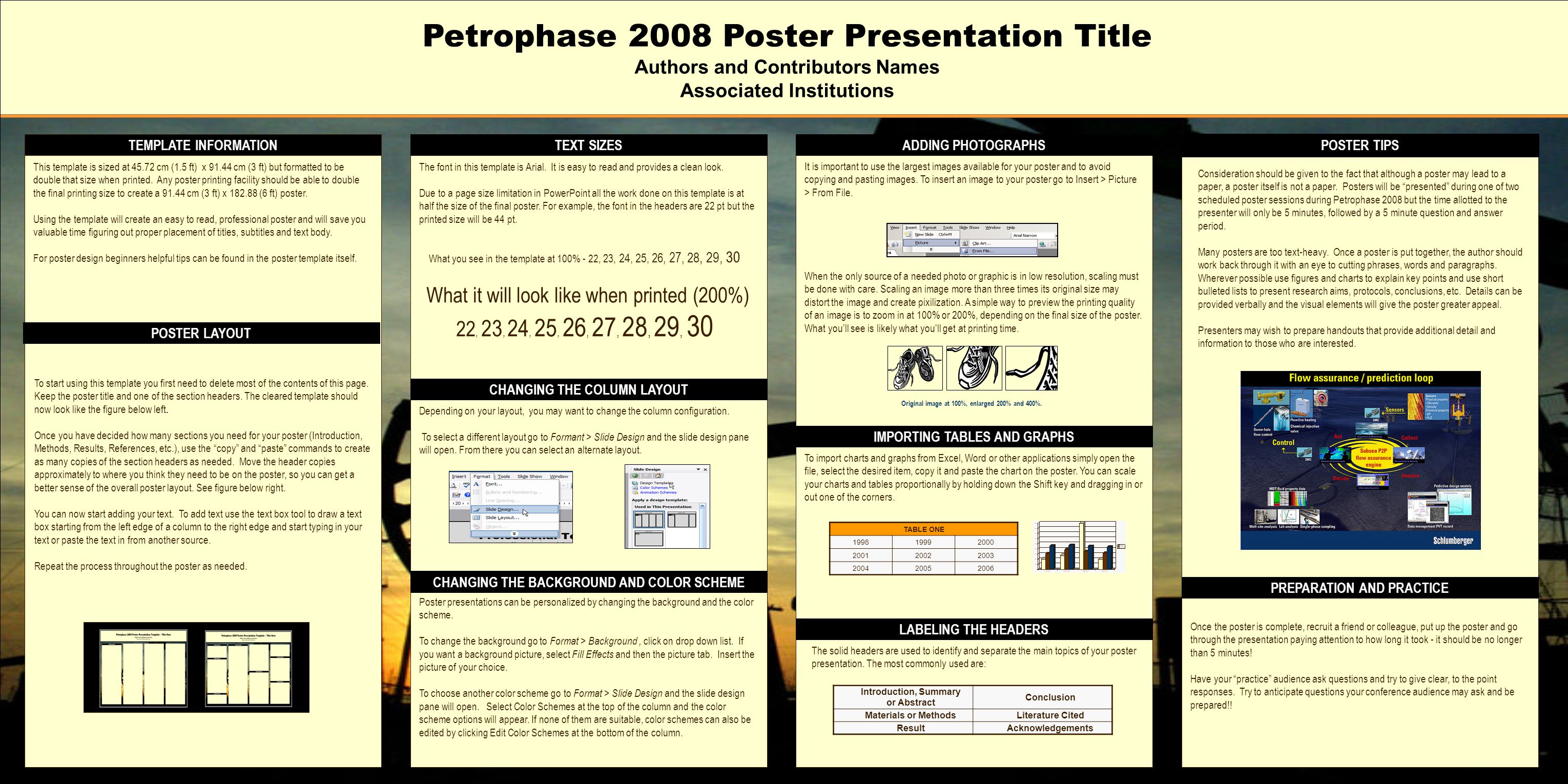 Petrophase 2008 Poster Presentation Title