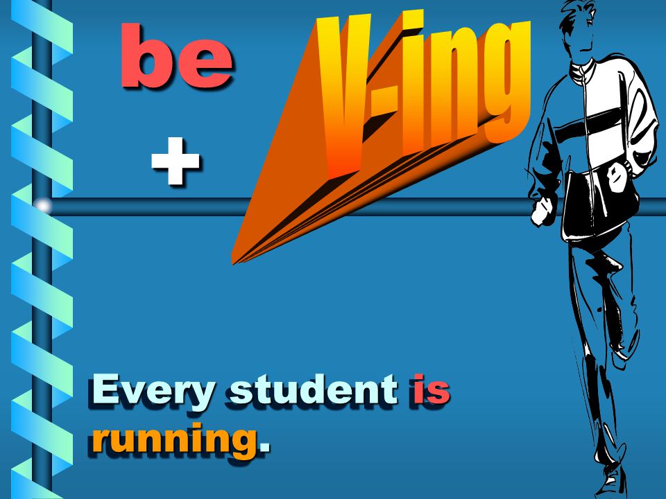 Every student is running.