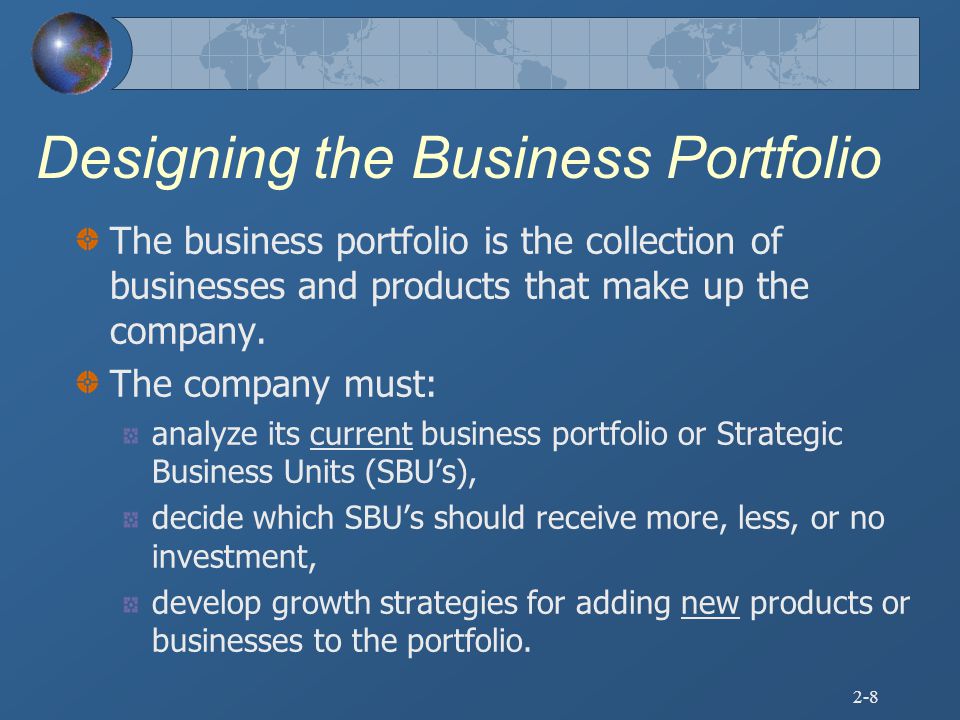 Designing the Business Portfolio