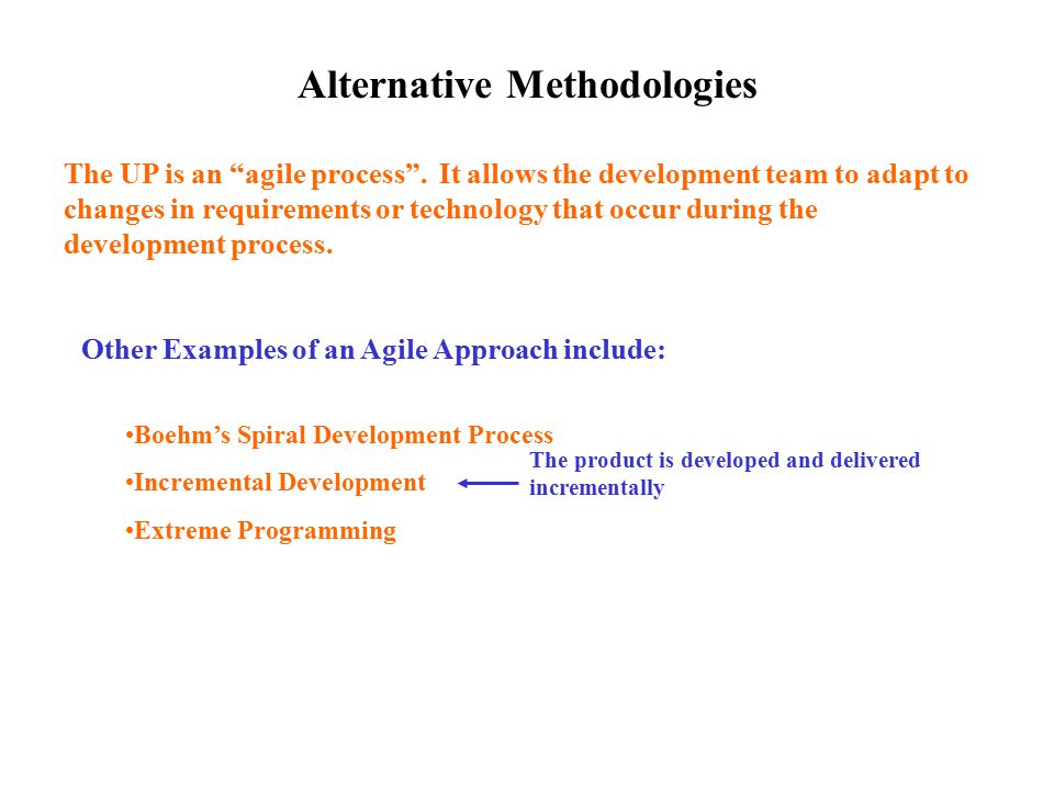 Alternative Methodologies