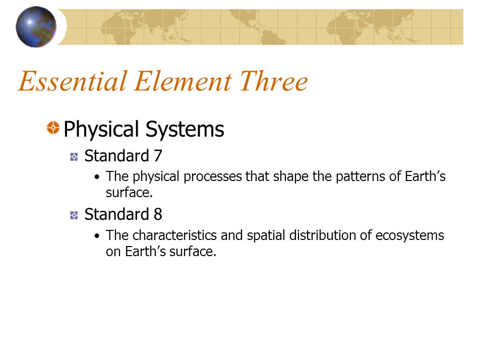 Essential Element Three
