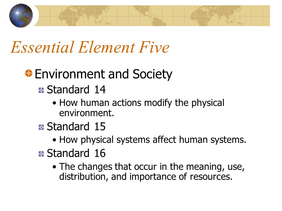Essential Element Five