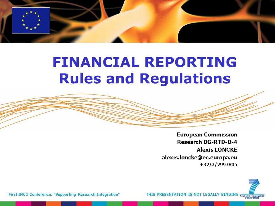 FINANCIAL REPORTING Rules and Regulations