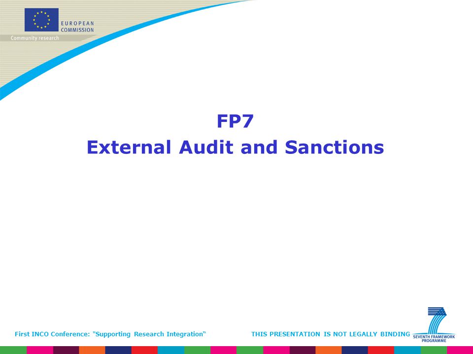 External Audit and Sanctions