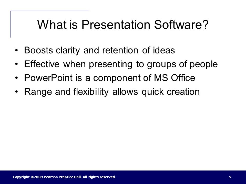 What is Presentation Software