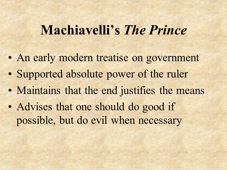 Machiavelli’s The Prince