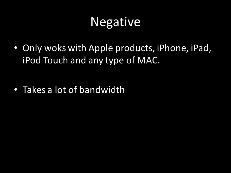 Negative Only woks with Apple products, iPhone, iPad, iPod Touch and any type of MAC.