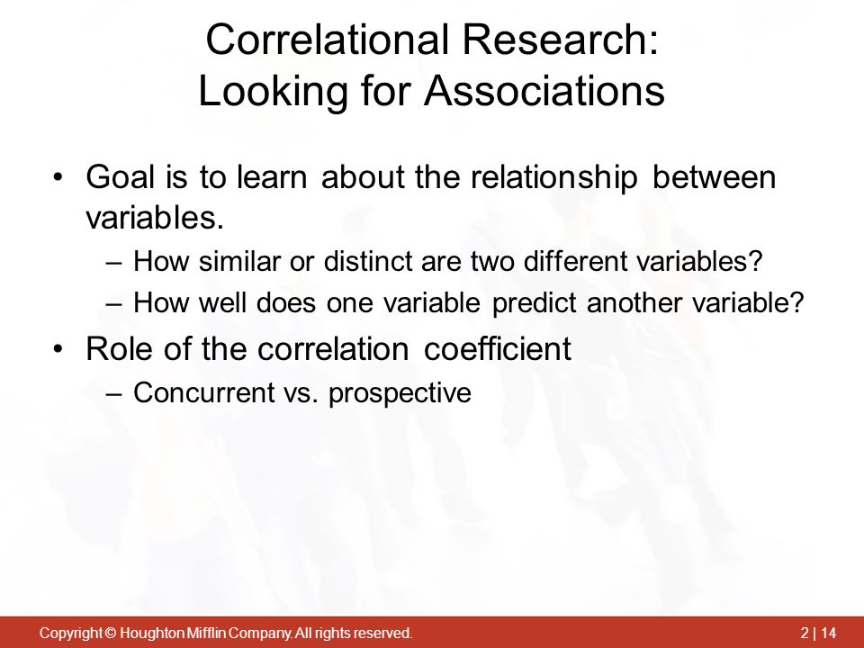 Correlational Research: Looking for Associations