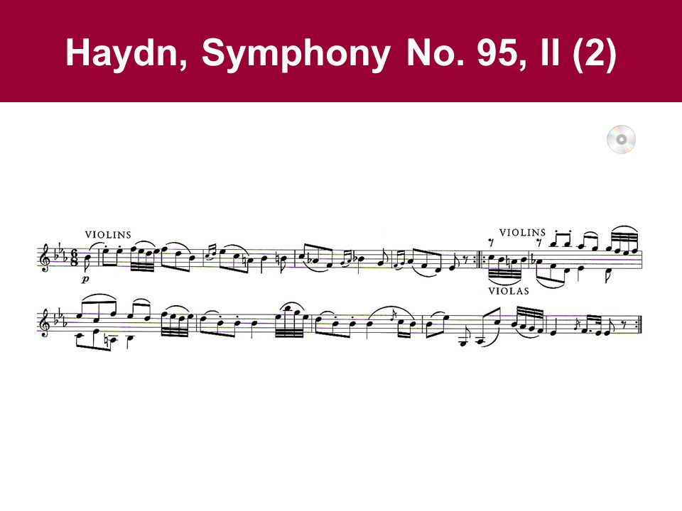 Haydn, Symphony No. 95, II (2)