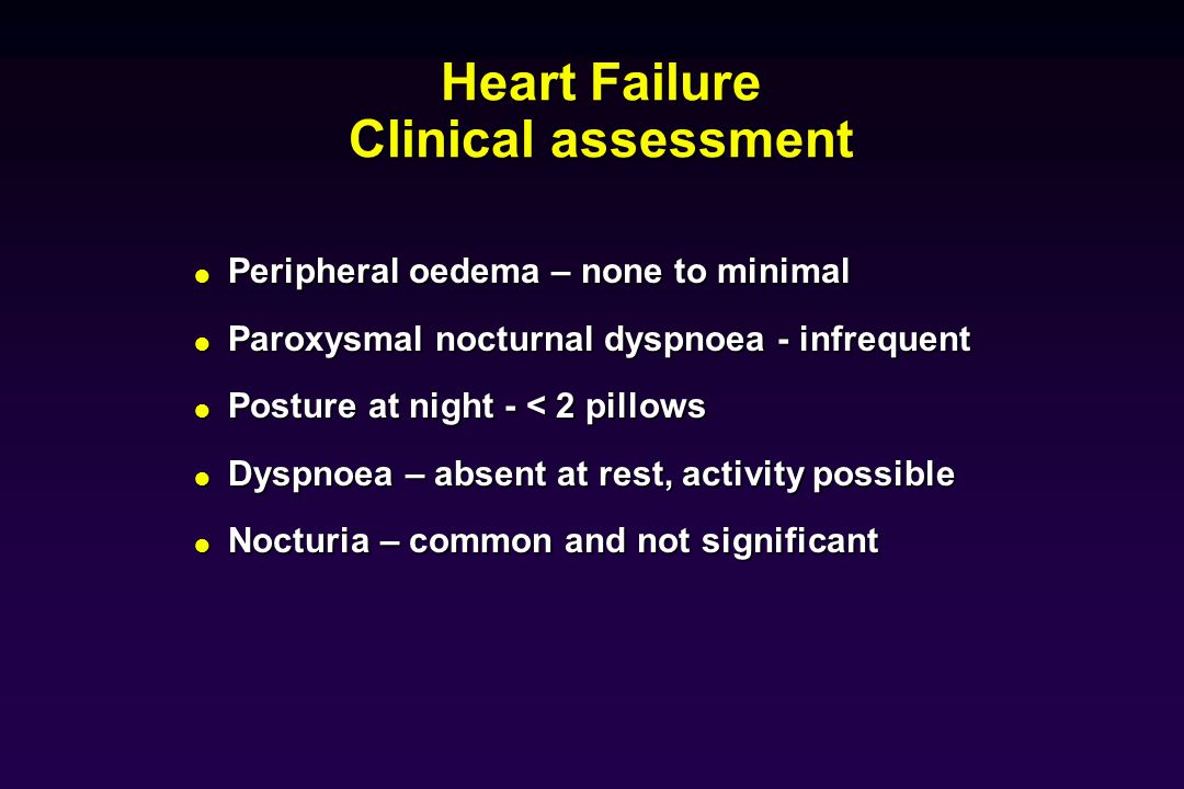 Heart Failure Clinical assessment