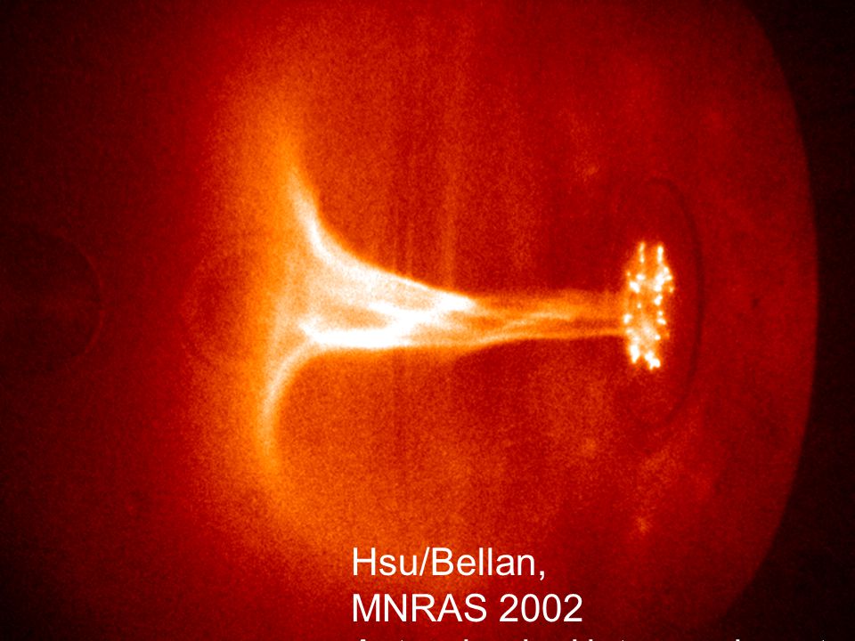 Hsu/Bellan, MNRAS 2002 Astrophysical jet experiment