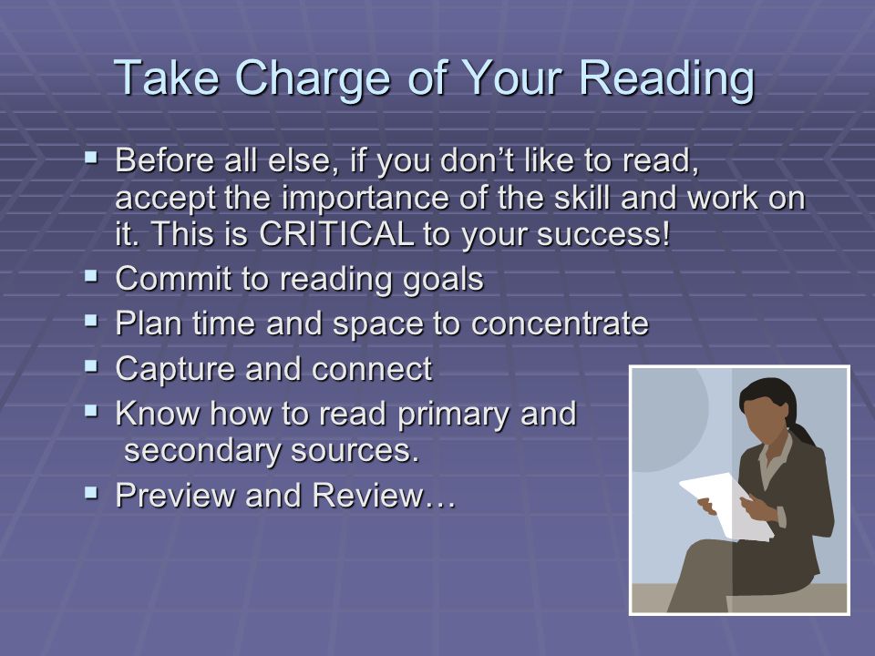Take Charge of Your Reading